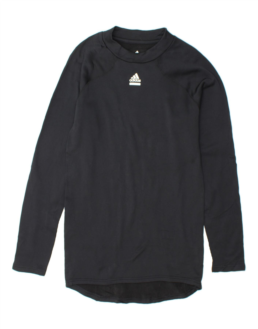 ADIDAS Womens Longline Sweatshirt Jumper UK 18 XL Black Polyester Vintage Adidas and Second-Hand Adidas from Messina Hembry 