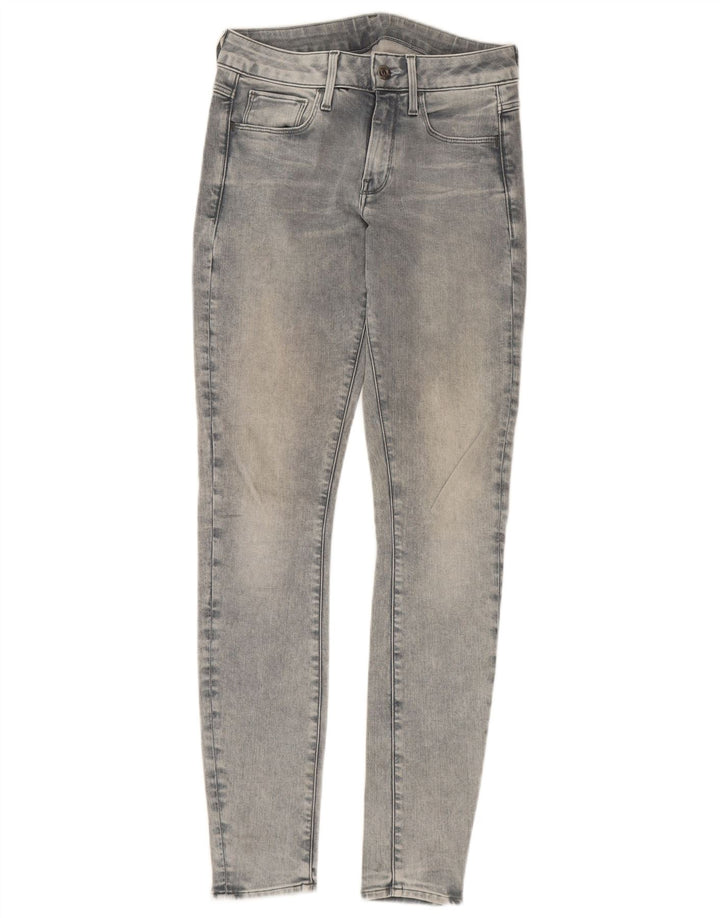 G-STAR Womens Skinny Jeans W28 L32 Grey Cotton