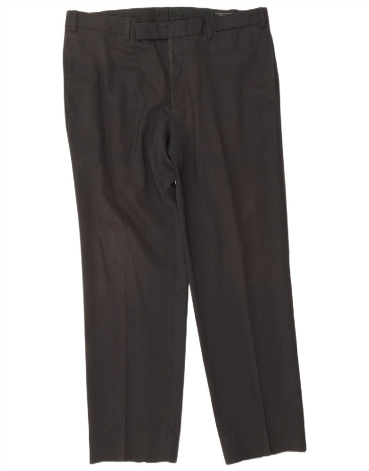 PRADA Mens 3 Button 2 Piece Suit IT 52 XL W34 L30 Black Classic