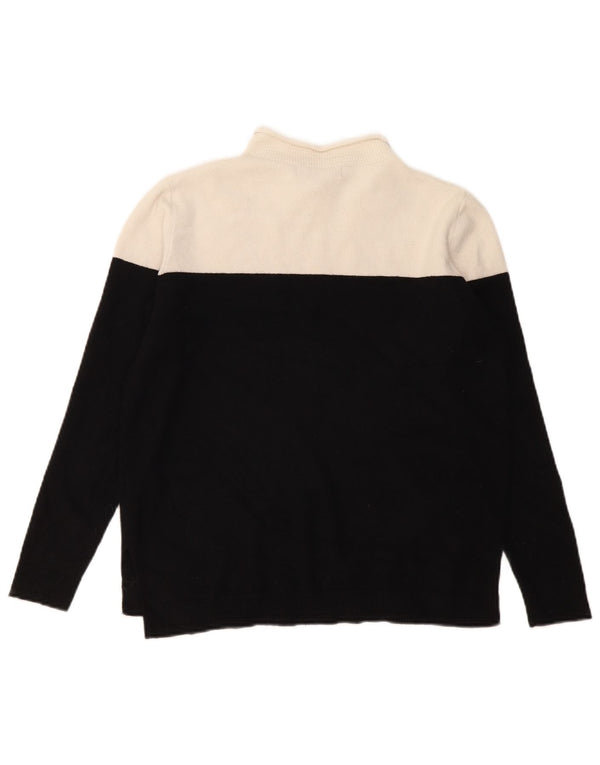 Marks & Spencer Womens Turtle Neck Jumper Sweater UK 10 Small Black