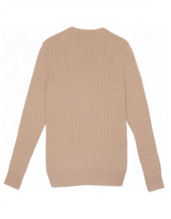 Ralph Lauren Womens Cardigan Sweater UK 10 Small Beige