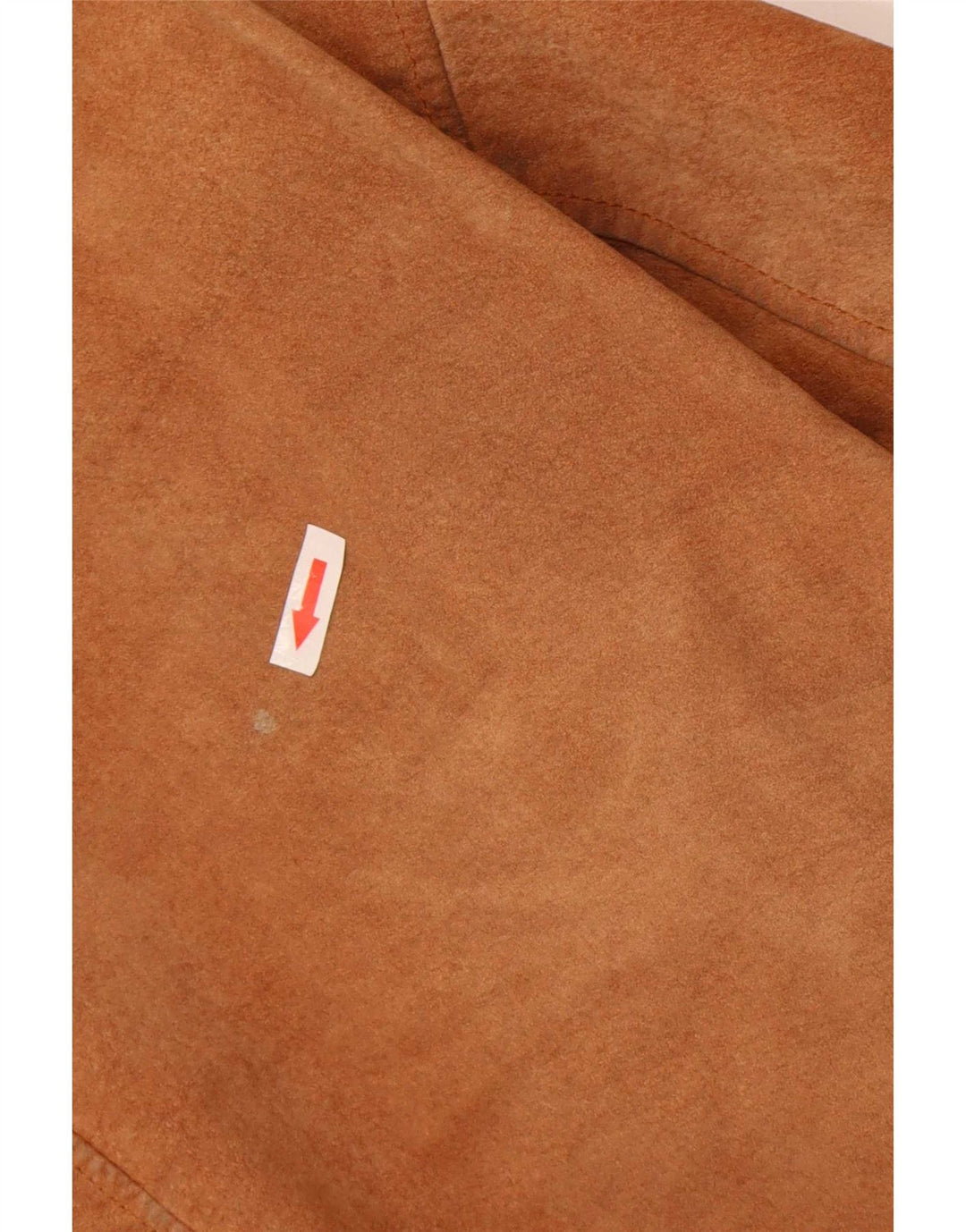 Alan Gordon Womens Suede Bomber Jacket UK 14 Large Beige Leather