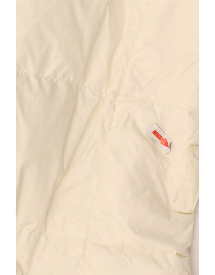 Ralph Lauren Womens Padded Coat UK 14 Medium Off White Nylon