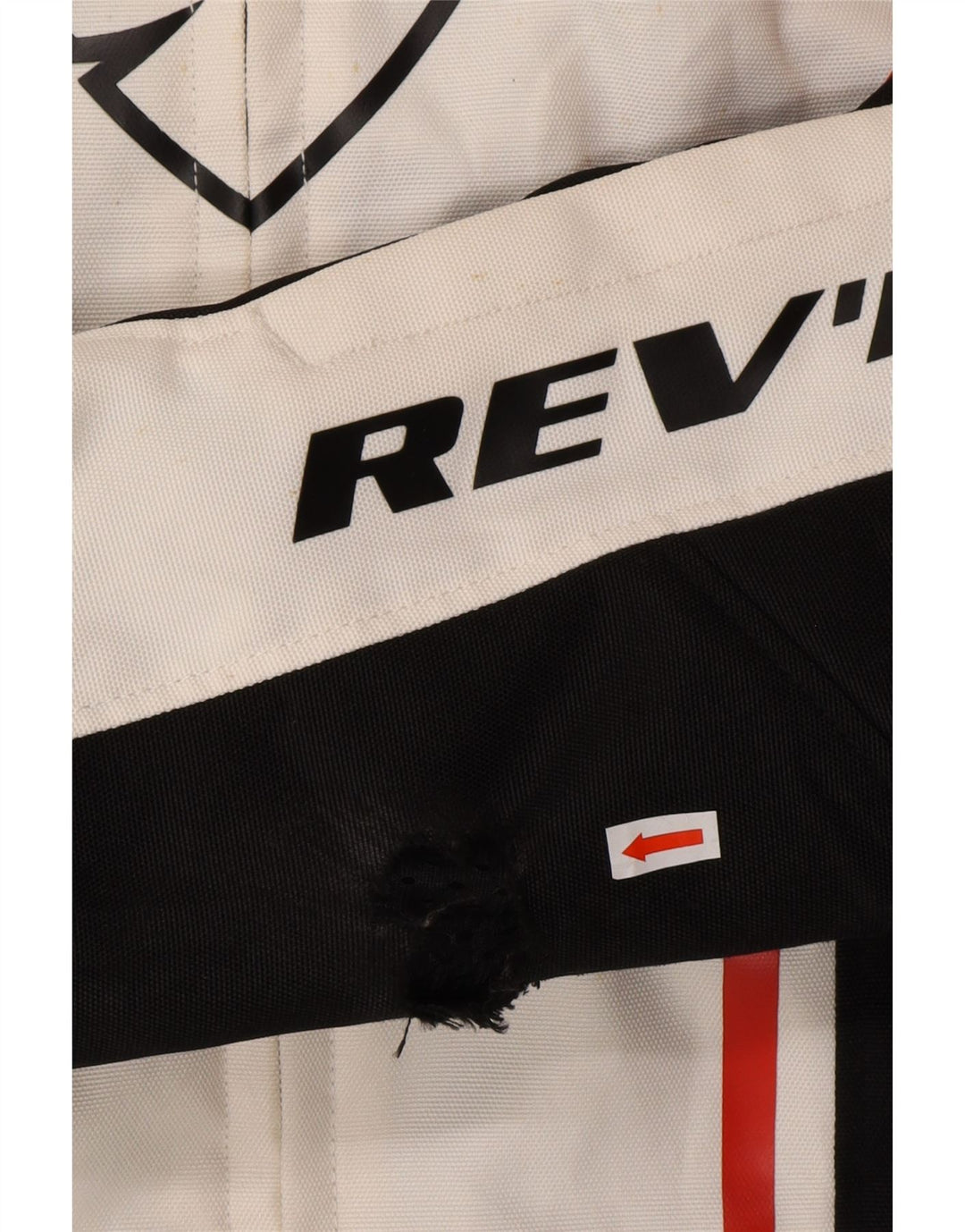 REV'IT Mens Biker Jacket UK 36 Small Off White Colourblock Motorcycle