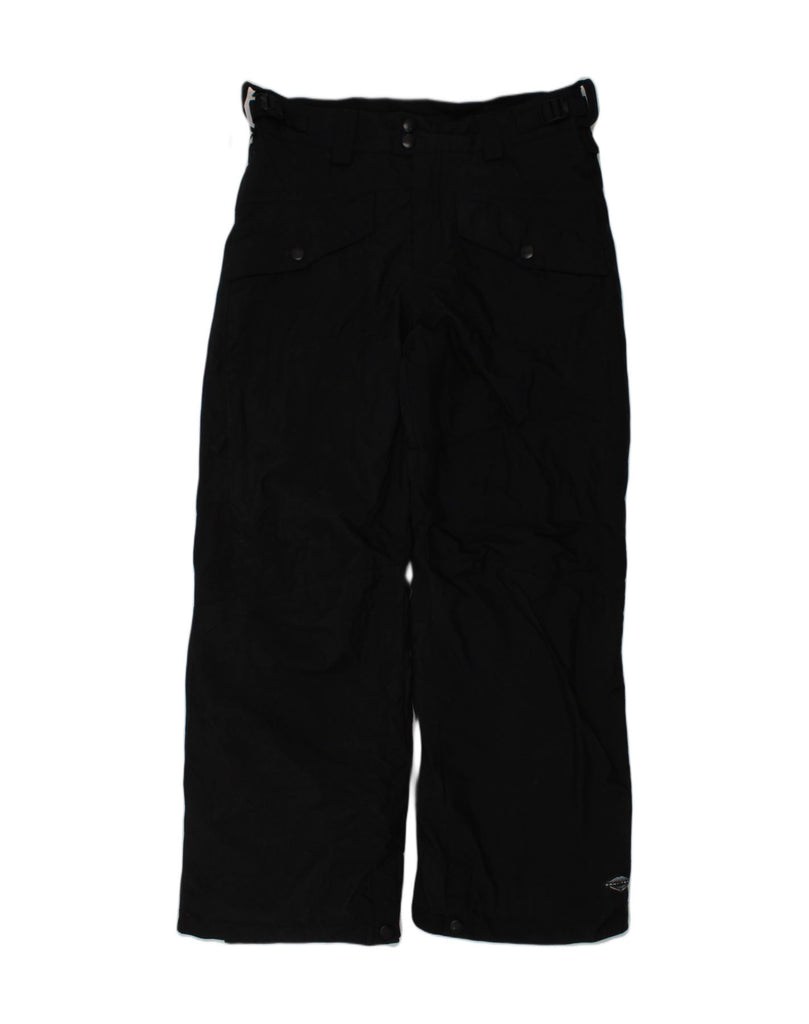 COLUMBIA Boys Straight Windbreaker Trousers 10-11 Years W28 L24 Black | Vintage Columbia | Thrift | Second-Hand Columbia | Used Clothing | Messina Hembry 