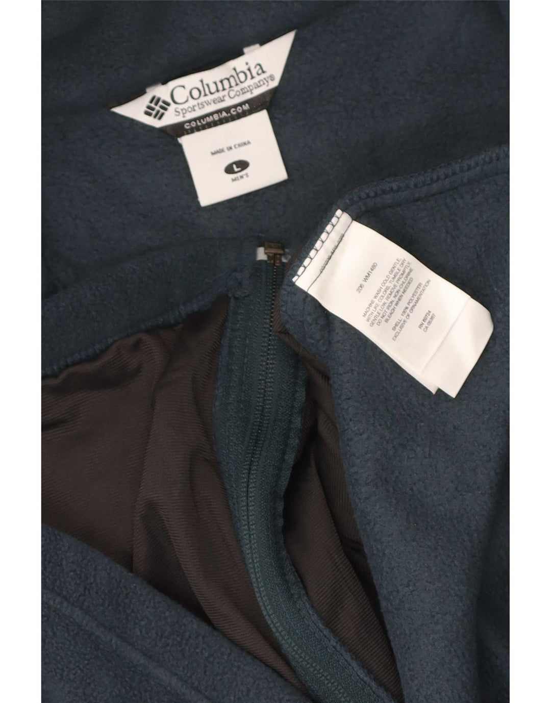 Columbia Mens Fleece Gilet UK 40 Large Navy Blue Polyester