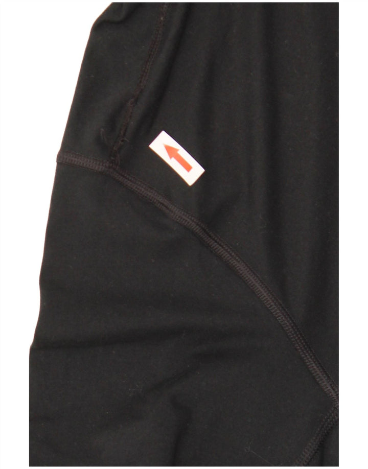 Nike Mens Dri Fit Zip Neck Pullover Tracksuit Top Medium Black Polyester