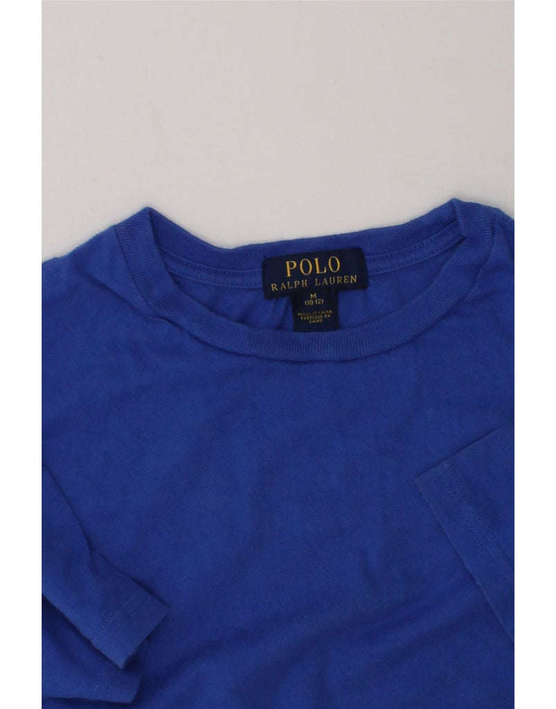 POLO RALPH LAUREN Boys T-Shirt Top 10-11 Years Medium  Blue Cotton | Vintage Polo Ralph Lauren | Thrift | Second-Hand Polo Ralph Lauren | Used Clothing | Messina Hembry 