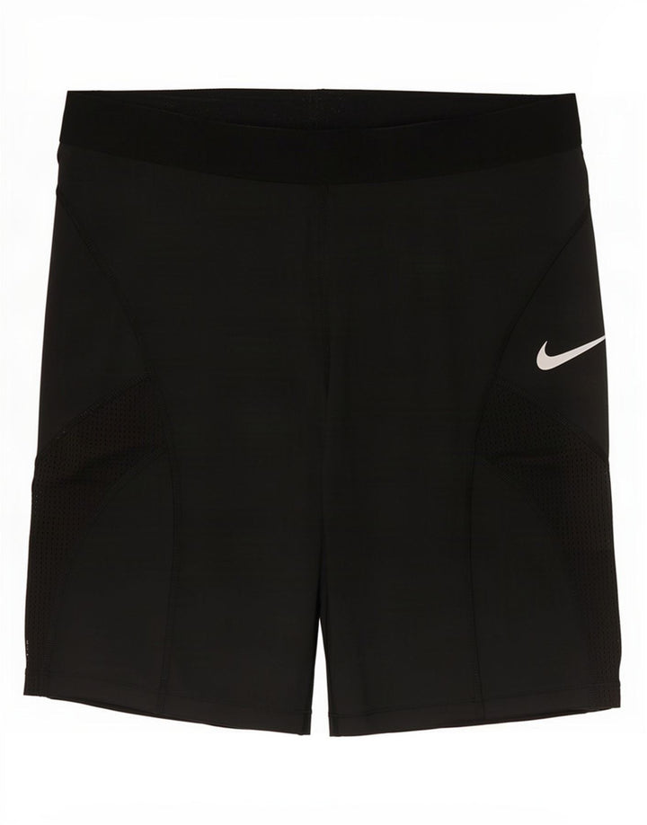 Nike Womens Sport Shorts UK 16 Large Black Polyester