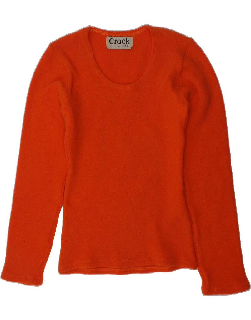 PULL & BEAR Girls Crew Neck Jumper Sweater 6-7 Years Orange | Vintage Pull & Bear | Thrift | Second-Hand Pull & Bear | Used Clothing | Messina Hembry 