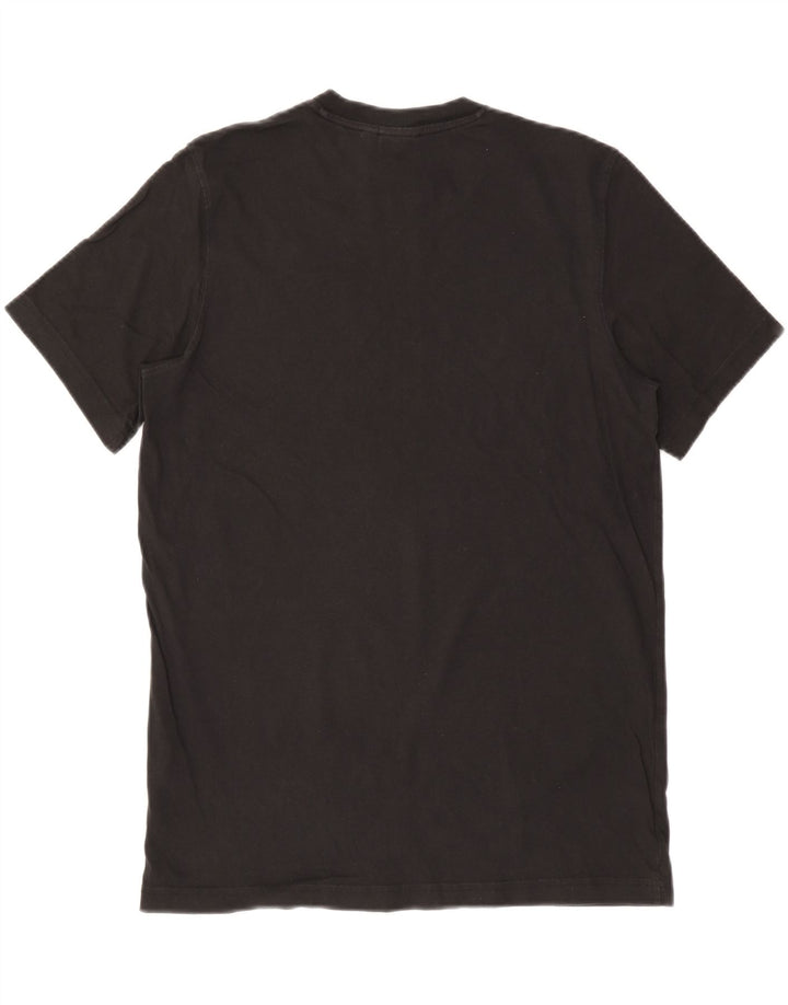 ADIDAS Mens Graphic T-Shirt Top Medium Black Cotton