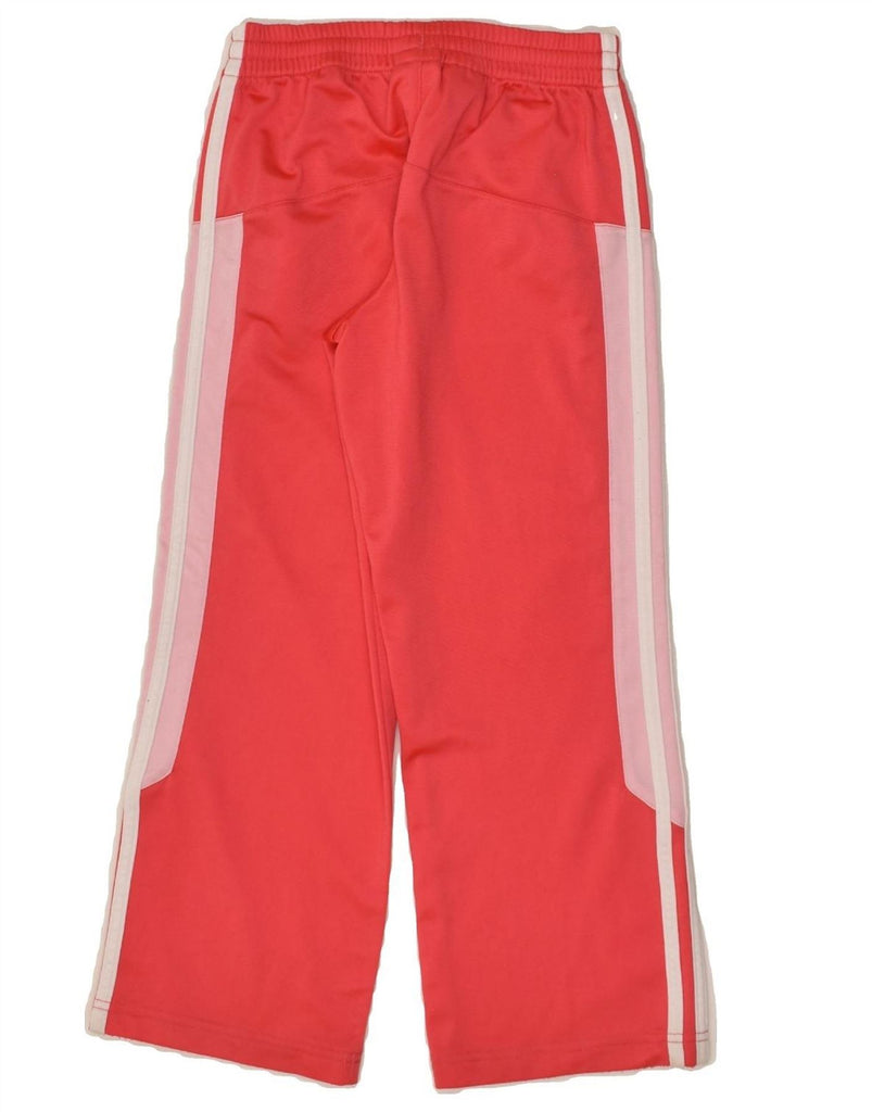 ADIDAS Girls Tracksuit Trousers 7-8 Years Red Polyester | Vintage Adidas | Thrift | Second-Hand Adidas | Used Clothing | Messina Hembry 