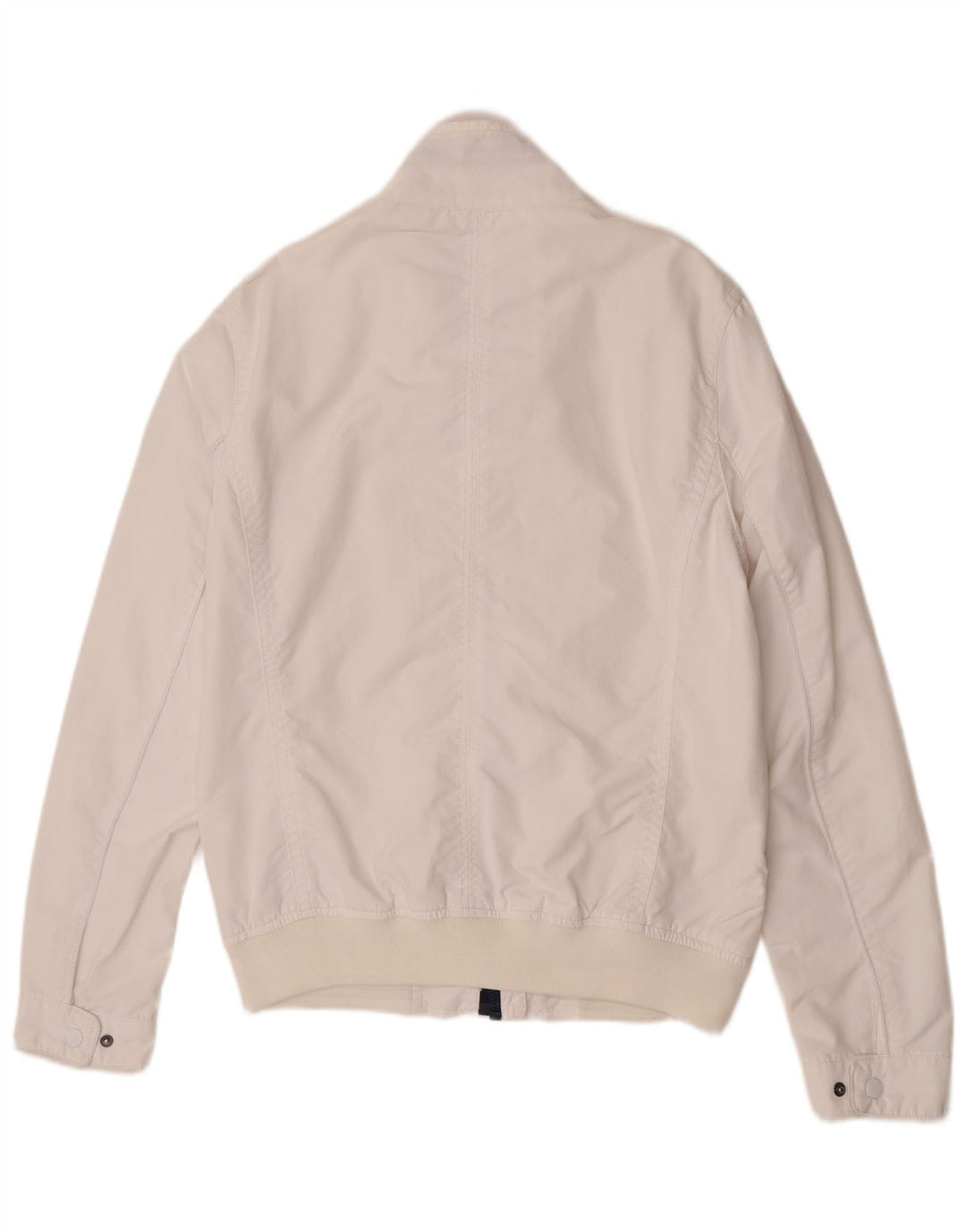 Tommy Hilfiger Mens Bomber Jacket UK 38 Medium White Nylon