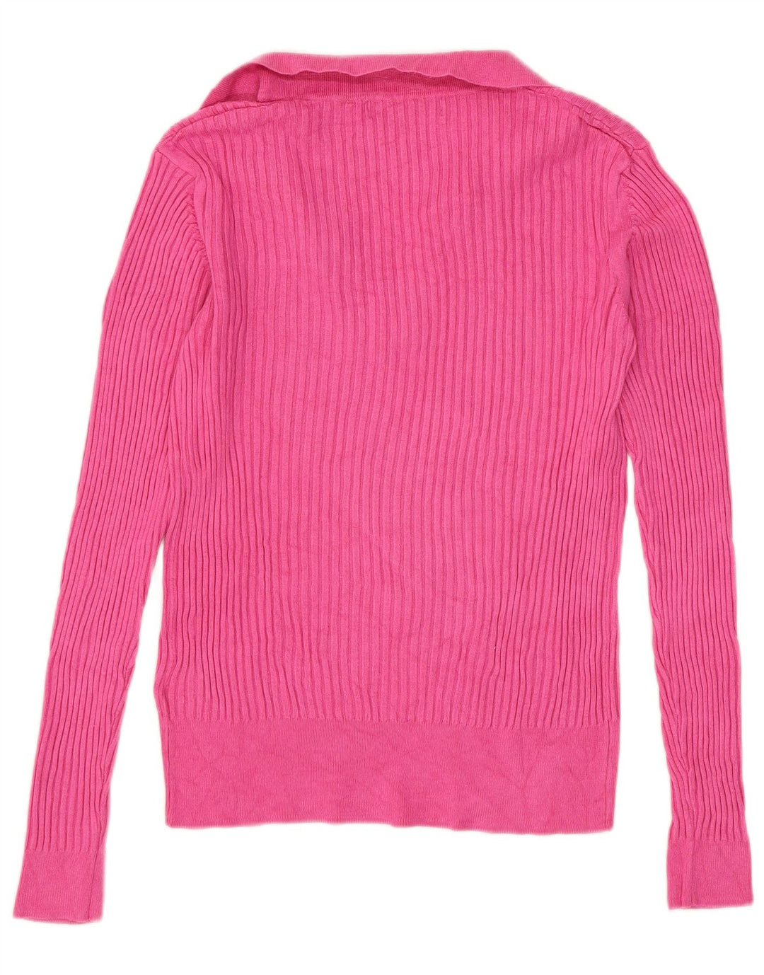 Marks & Spencer Womens Polo Neck Jumper Sweater UK 8 Small  Pink Viscose
