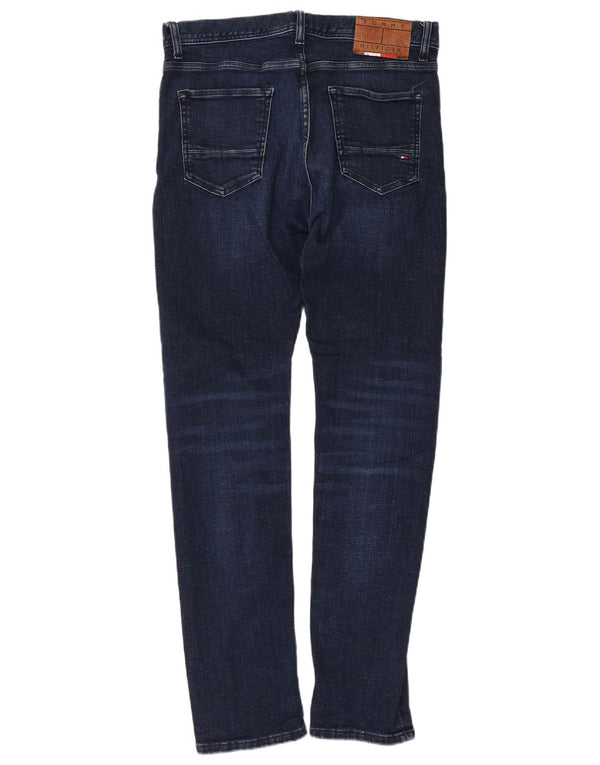 Tommy Hilfiger Mens Bleecker Slim Jeans W30 L30 Navy Blue Cotton