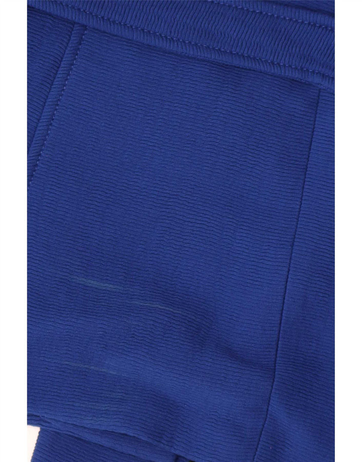 Zara Womens 1 Button Blazer Jacket UK 16 Large Blue Viscose