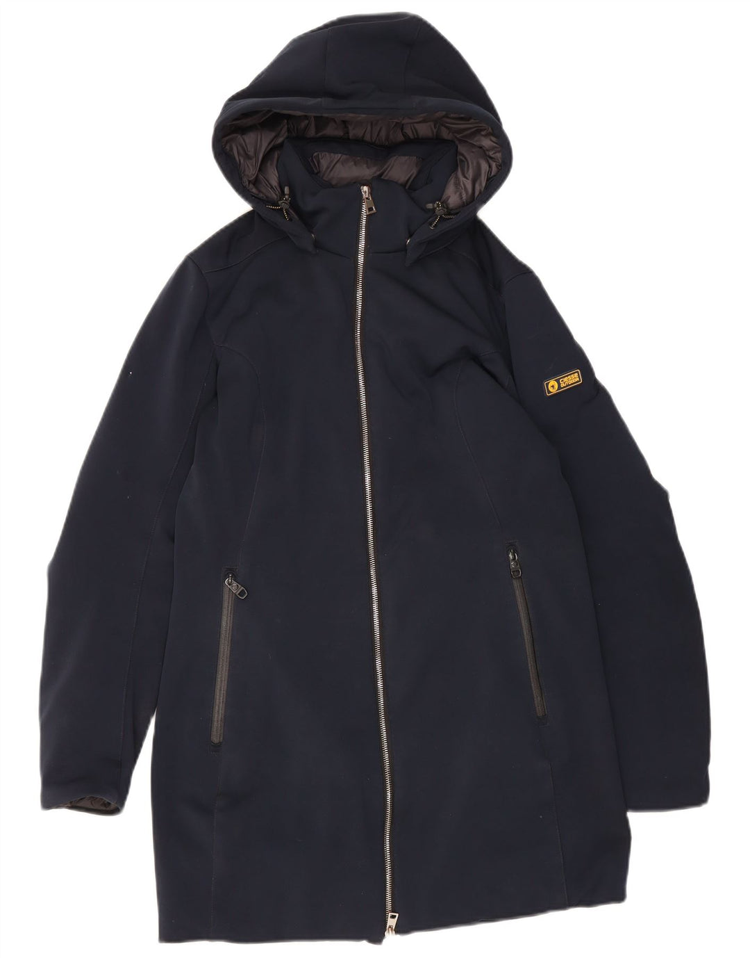 Ciesse Piumini Womens Hooded Padded Coat UK 14 Medium Navy Blue