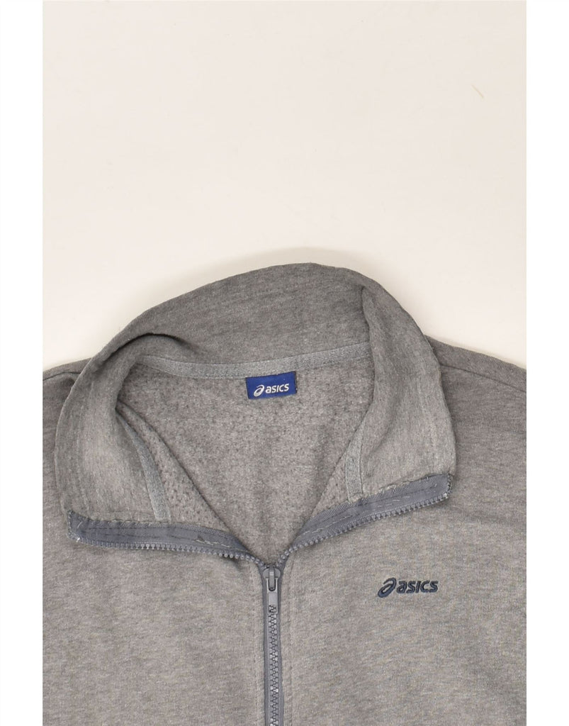 ASICS Mens Tracksuit Top Jacket Medium Grey | Vintage Asics | Thrift | Second-Hand Asics | Used Clothing | Messina Hembry 