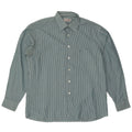 Pierre Cardin Mens Shirt Size 43 XL Blue Pinstripe