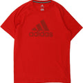 ADIDAS Mens Clima 365 Graphic T-Shirt Top Medium Red Cotton Vintage Adidas and Second-Hand Adidas from Messina Hembry 