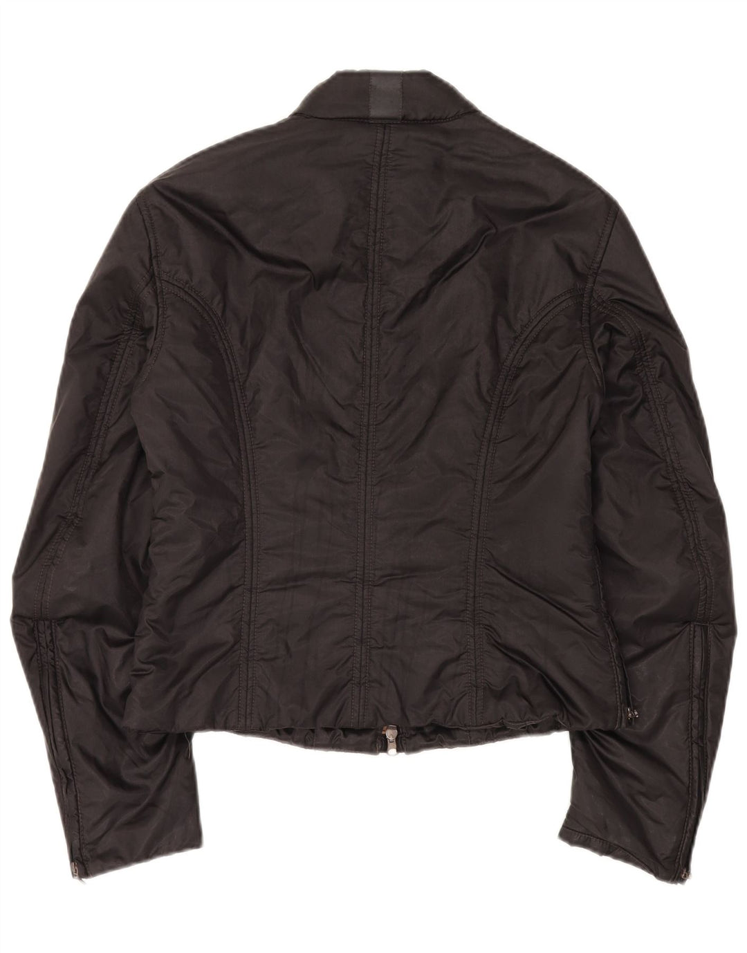 Belstaff Womens Biker Jacket IT 46 Large Black Polyamide