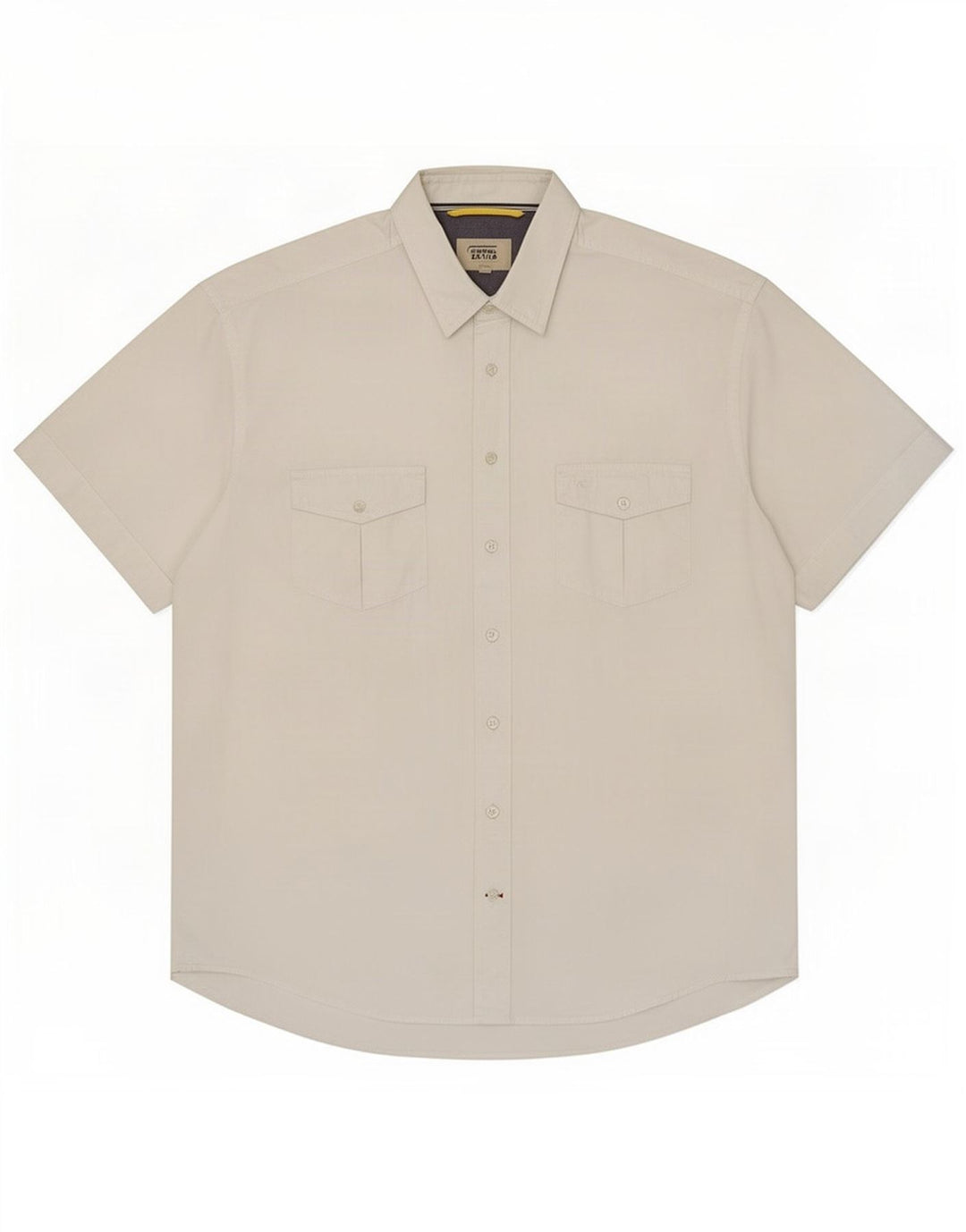 Camel Active Mens Short Sleeve Shirt XL White Cotton