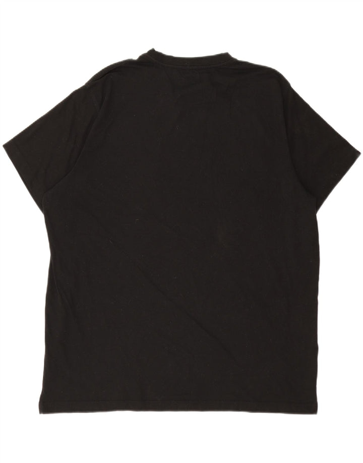 EDDIE BAUER Mens T-Shirt Top 2XL Black Cotton Vintage Eddie Bauer and Second-Hand Eddie Bauer from Messina Hembry 