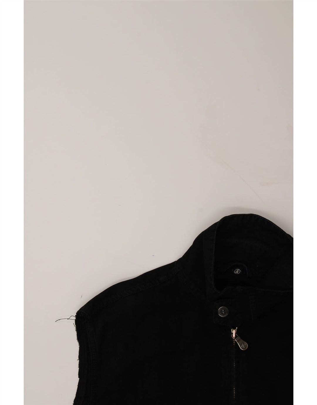 MURPHY & NYE Mens Gilet UK 40 Large Navy Blue Cotton Vintage Murphy & Nye and Second-Hand Murphy & Nye from Messina Hembry 