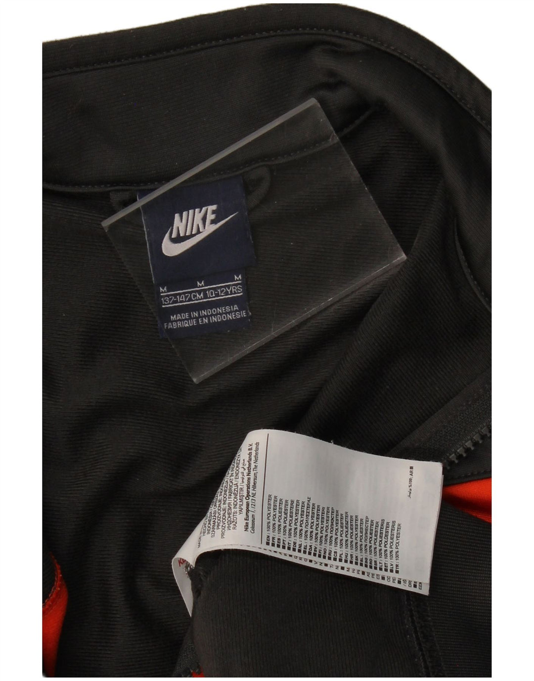 NIKE Boys Tracksuit Top Jacket 10-11 Years Medium Grey Colourblock