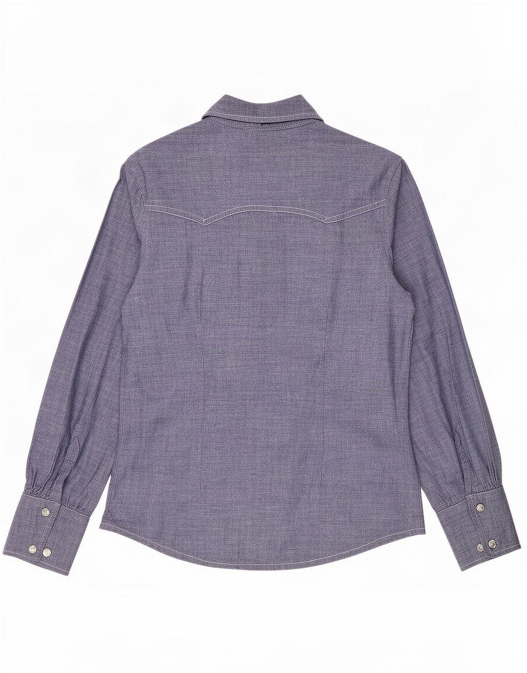 Levi's Womens Shirt UK 14 Medium Blue Cotton
