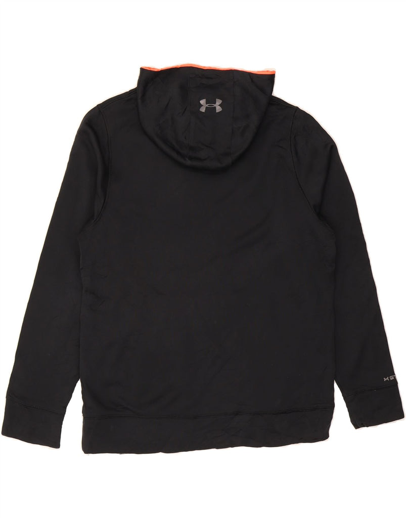 UNDER ARMOUR Mens Graphic Hoodie Jumper Medium Black Vintage Under Armour and Second-Hand Under Armour from Messina Hembry 