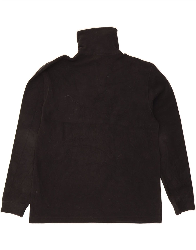 CHAMPION Mens Zip Neck Fleece Jumper Large Black Polyester Vintage Champion and Second-Hand Champion from Messina Hembry 
