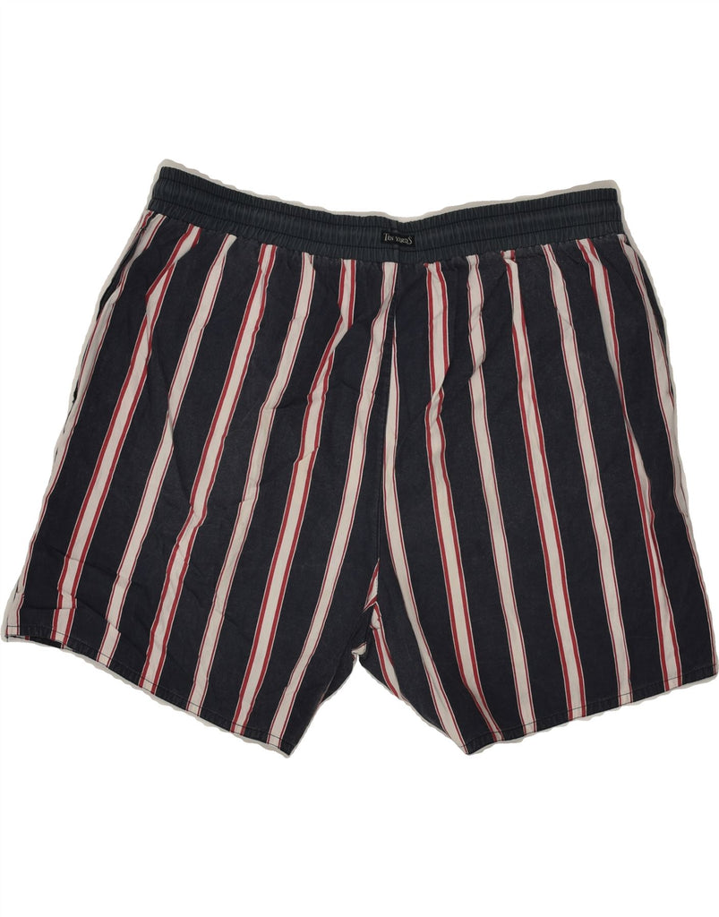 COLMAR Mens Sport Shorts IT 50 Large Black Striped Cotton | Vintage Colmar | Thrift | Second-Hand Colmar | Used Clothing | Messina Hembry 