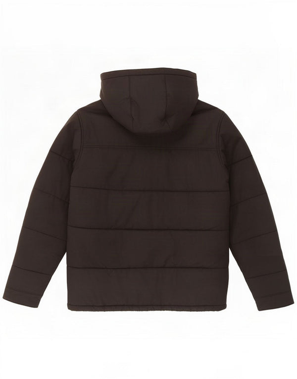 Levi's Mens Hooded Padded Jacket UK 38 Medium Black Cotton