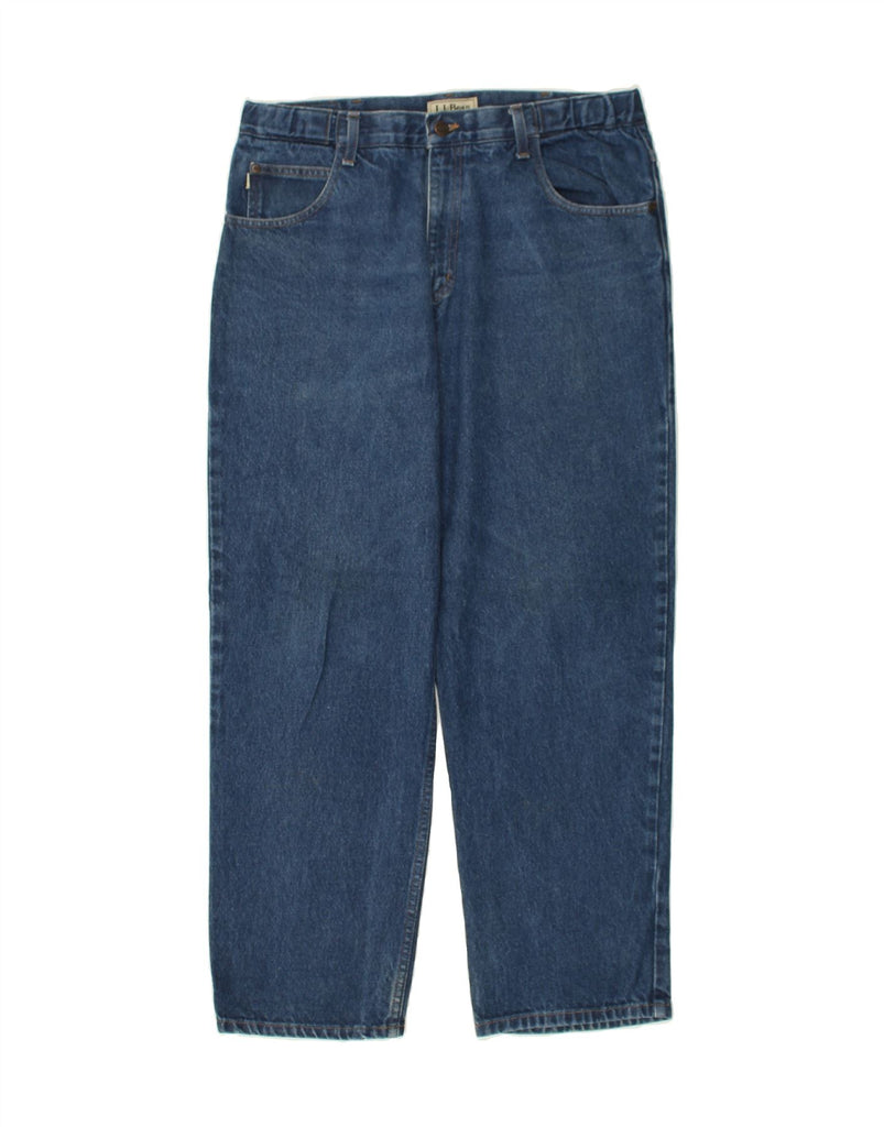 L.L.BEAN Mens Straight Jeans W36 L30 Blue Cotton | Vintage L.L.Bean | Thrift | Second-Hand L.L.Bean | Used Clothing | Messina Hembry 