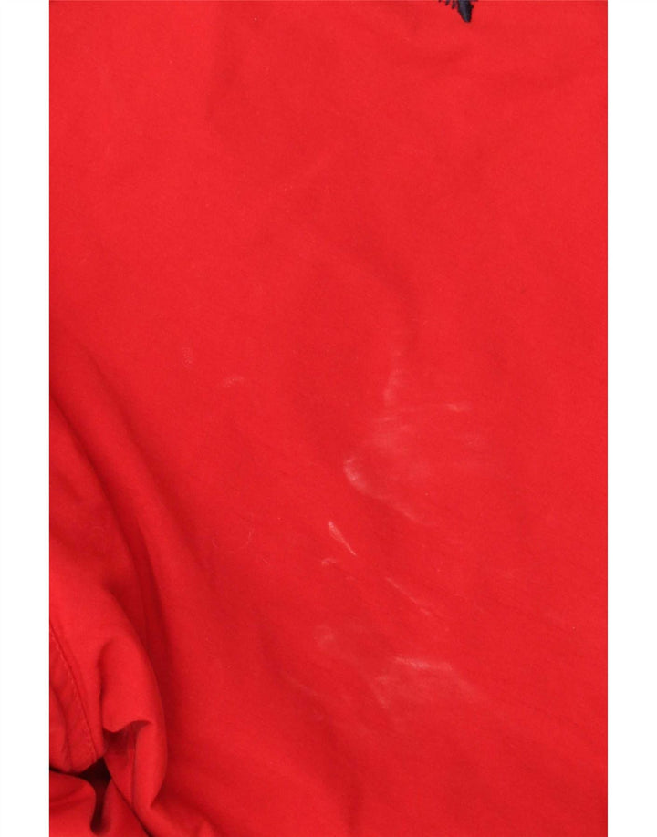 Kartel Mens Bomber Jacket UK 38 Medium Red Polyester