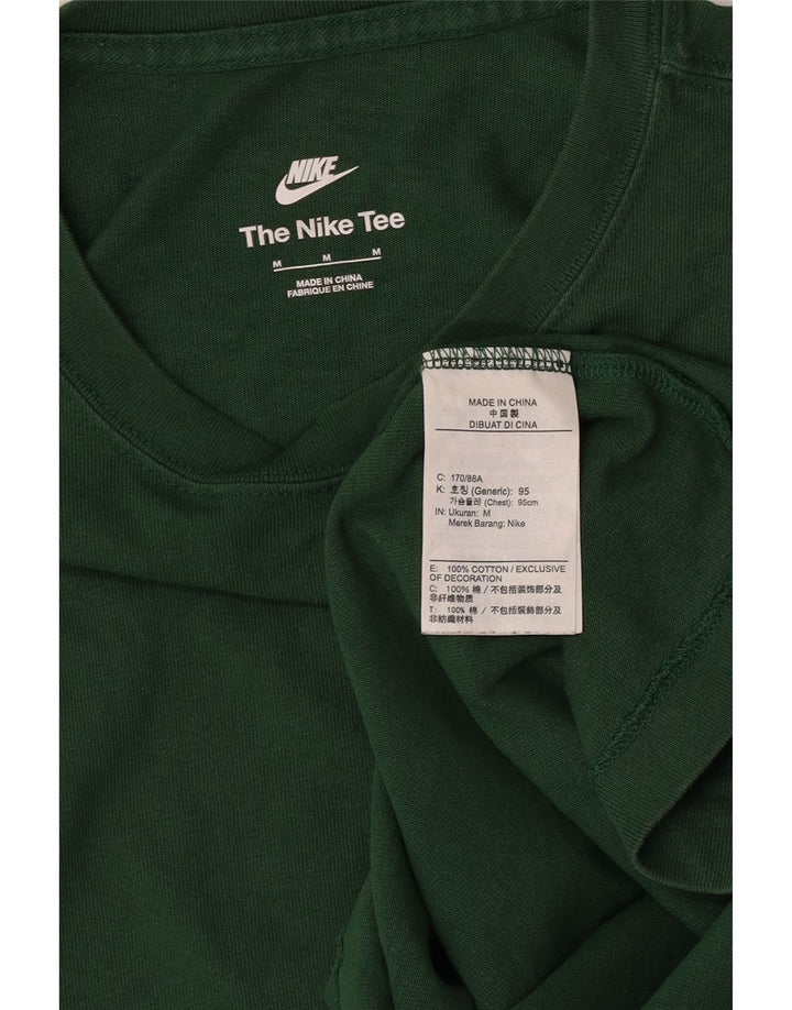 Nike Mens Graphic T-Shirt Top Medium Green Cotton