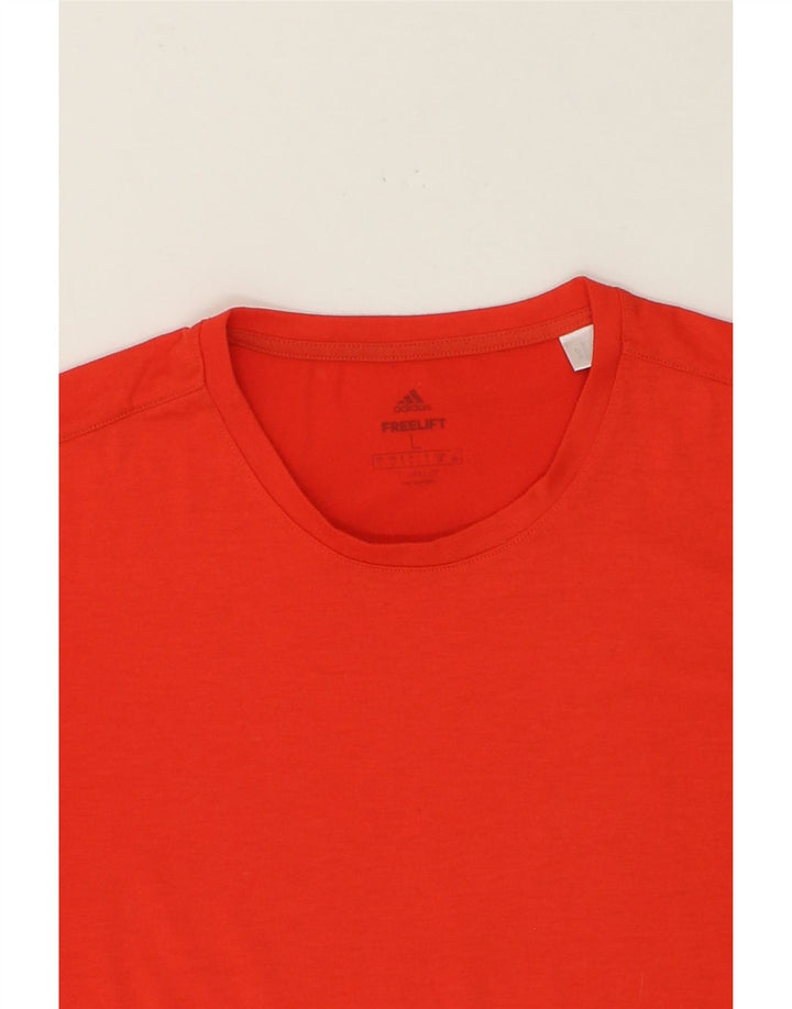 ADIDAS Mens Graphic T-Shirt Top Large Red Polyester Vintage Adidas and Second-Hand Adidas from Messina Hembry 