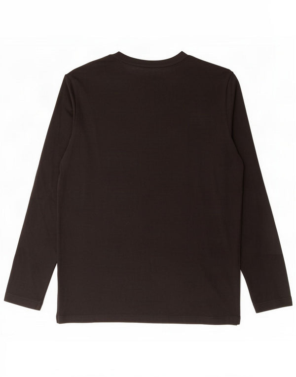Jack & Jones Mens Graphic Top Long Sleeve Large Black