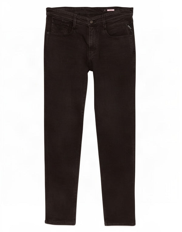 Replay Mens Anbass Slim Jeans W34 L31 Black Cotton