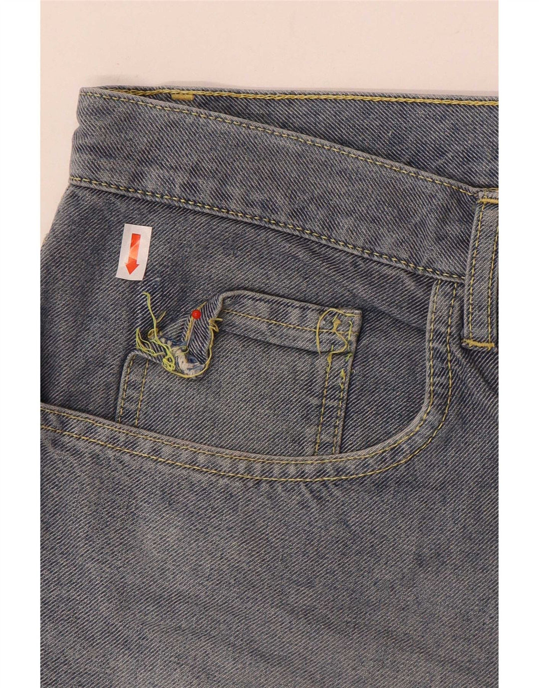 Trussardi Mens Straight Jeans W38 L36 Blue Cotton