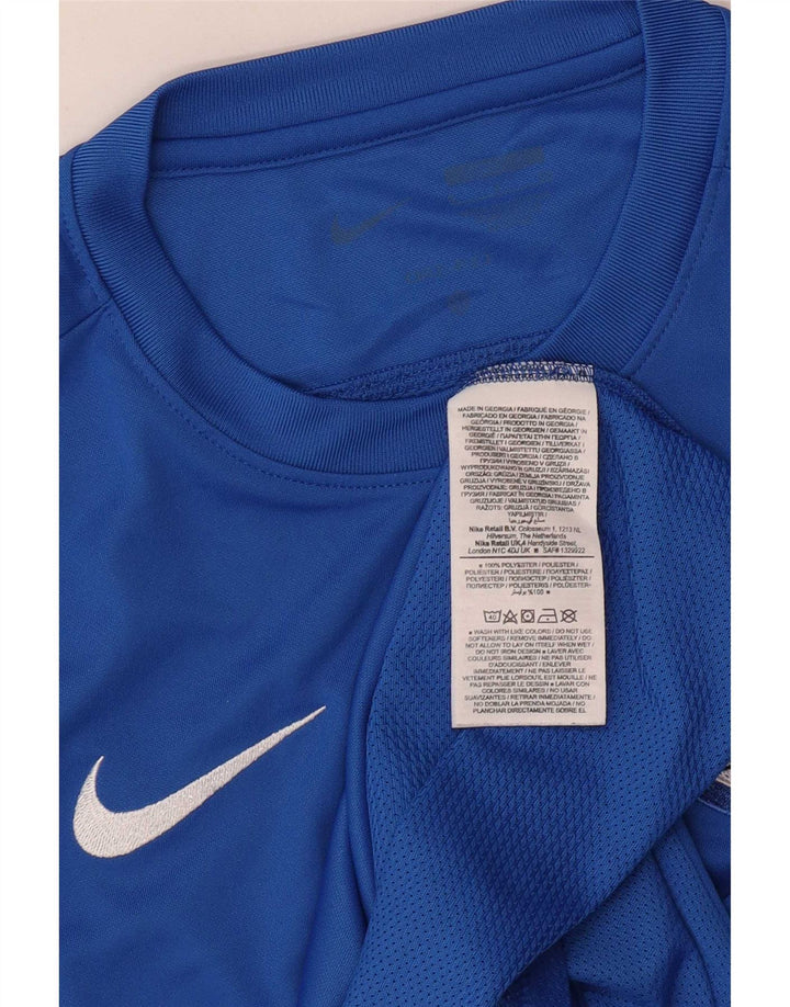 Nike Mens T-Shirt Top Small Blue Polyester