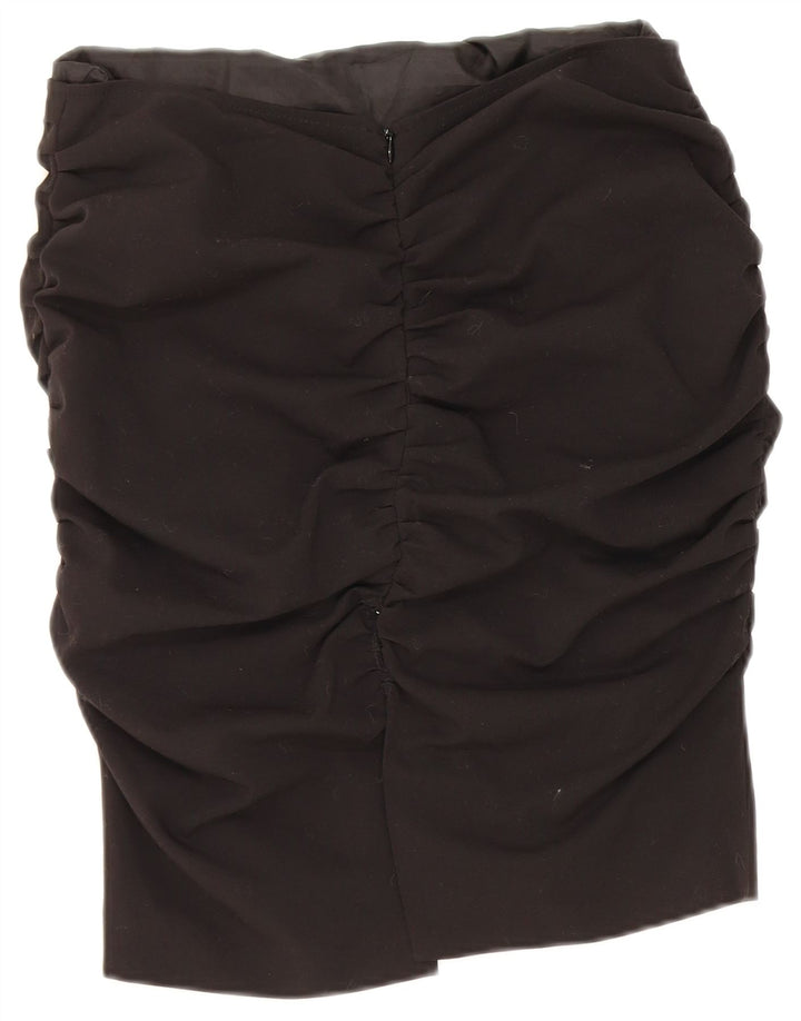 Germano Zama Womens Pencil Skirt Small W28 Black Polyester
