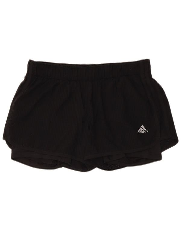 Adidas Womens Climalite Sport Shorts UK 14 Medium  Black Polyester