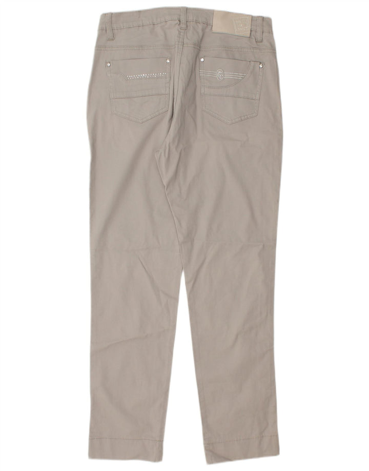Emanuela Costa Womens Slim Casual Trousers  W30 L28 Grey Cotton