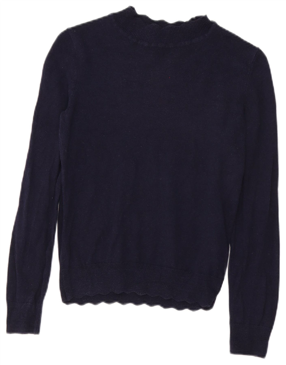 Oasis Womens Turtle Neck Jumper Sweater UK 10 Small Navy Blue
