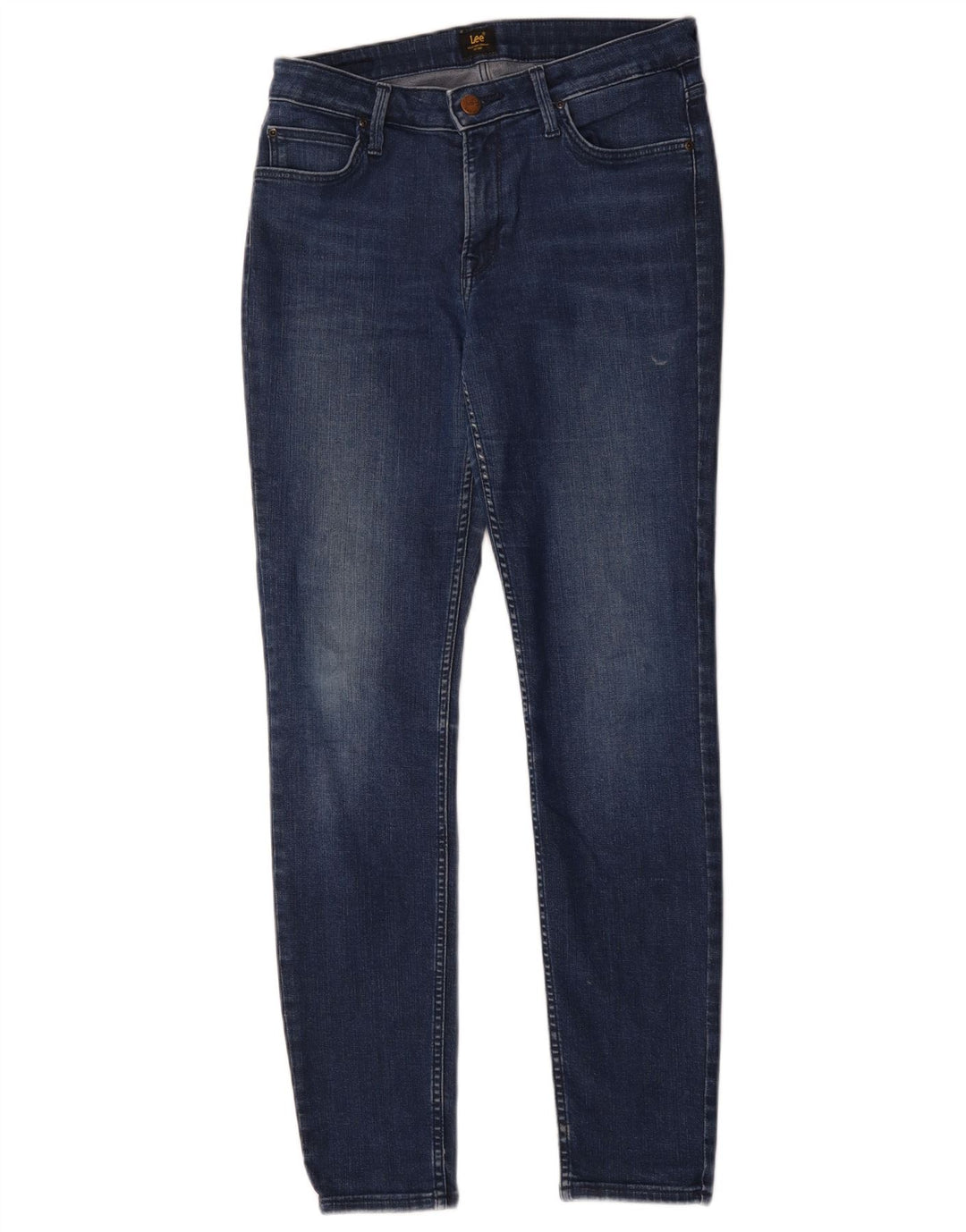 LEE Womens Scarlett Slim Jeans W30 L33 Navy Blue Cotton
