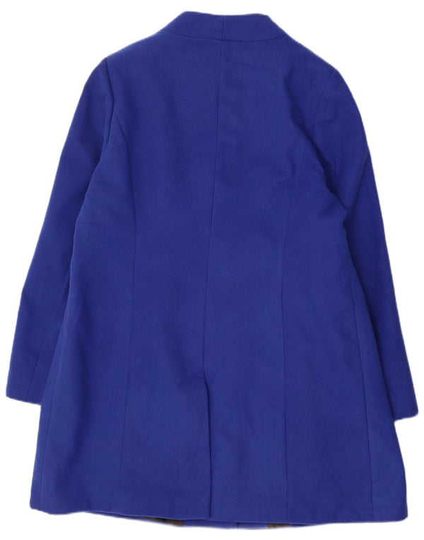 Marks & Spencer Womens Overcoat UK 18 XL Blue Polyester