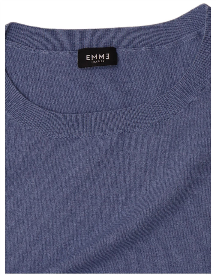 Marella Womens EMME Blouse Top UK 10 Small Blue