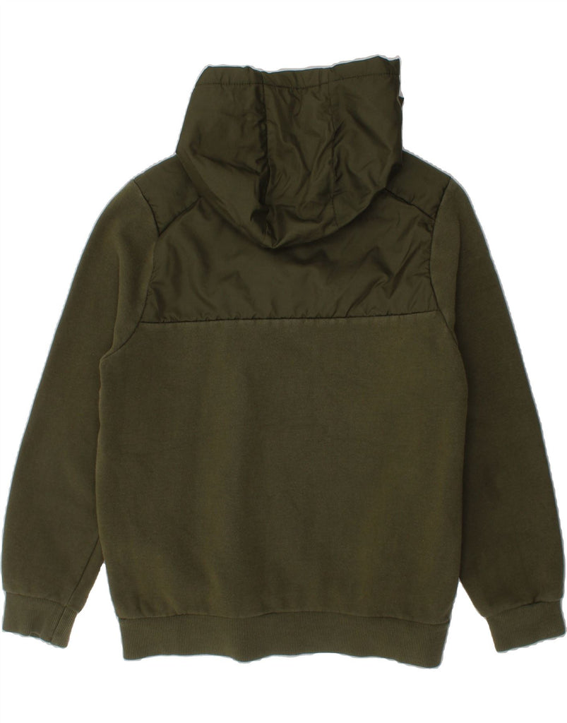 ELLESSE Boys Graphic Hoodie Jumper 12-13 Years  Khaki Cotton Vintage Ellesse and Second-Hand Ellesse from Messina Hembry 